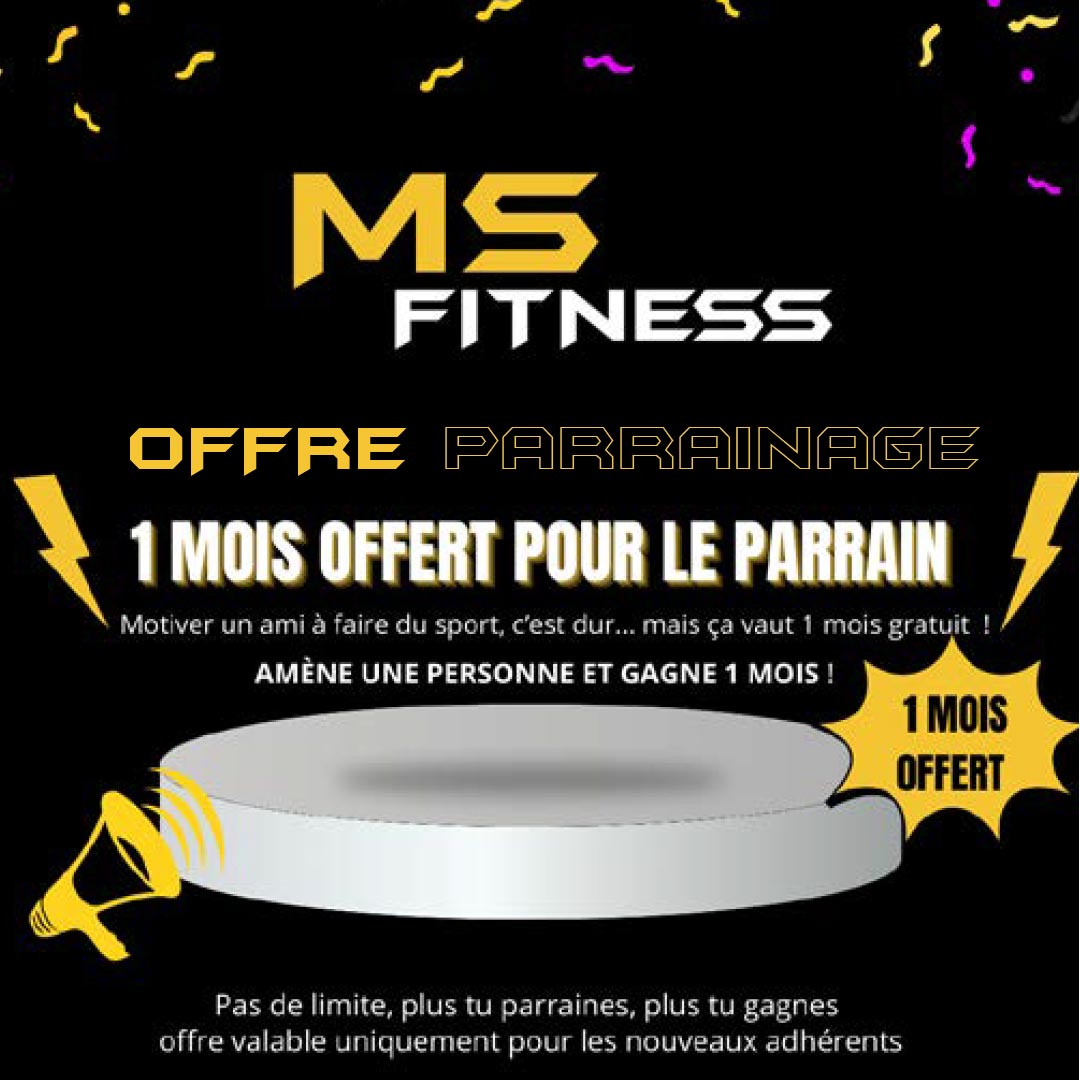 Offre parrainage MS Fitness Mazé